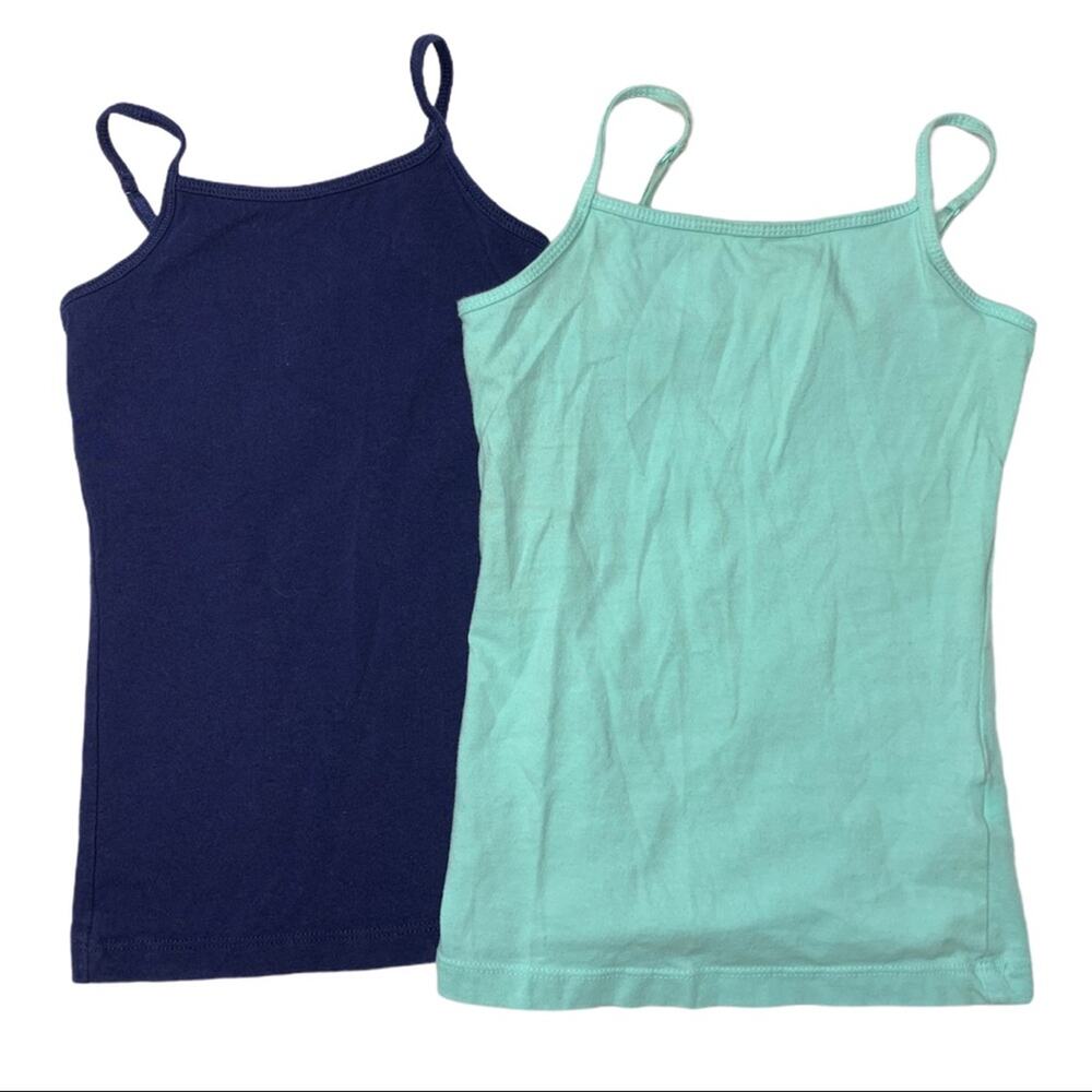 Set of 2 Cherokee XS 4-5 spaghetti strap blue cami